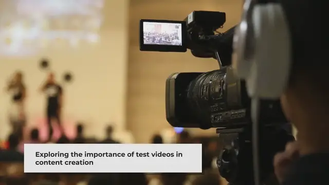 'Video thumbnail for Unlocking the Power of Test Videos in Content Creation'