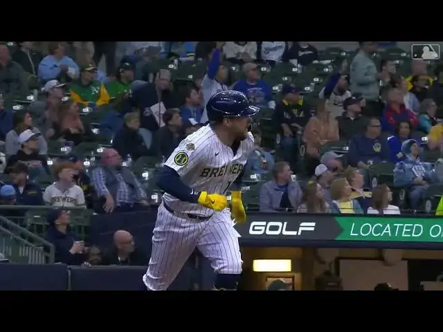 'Video thumbnail for Rhys Hoskins CRANKS a Solo Home Run! | 3rd HR of 2025 | Milwaukee Brewers | 04/20/2025'