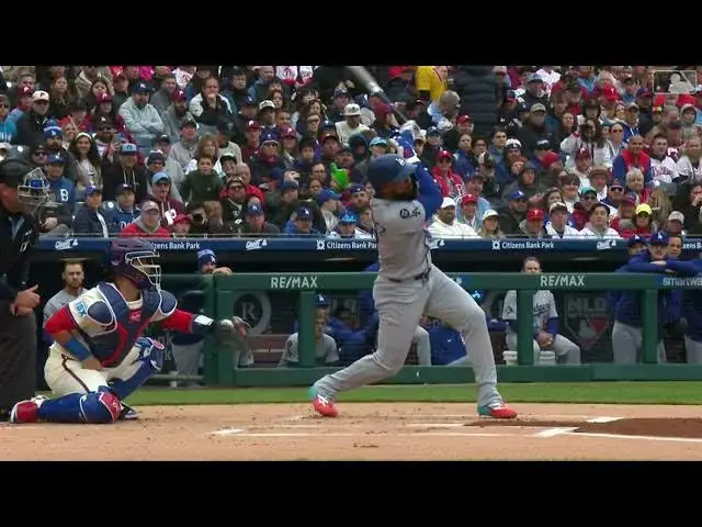 'Video thumbnail for Teoscar Hernandez SMACKS a Two-Run Home Run! | 3rd HR of 2025 | Los Angeles Dodgers | 04/06/2025'