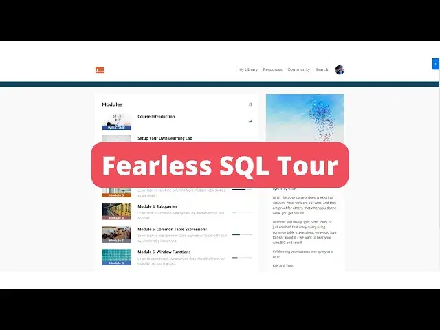 'Video thumbnail for Fearless SQL Tour  | Essential SQL'