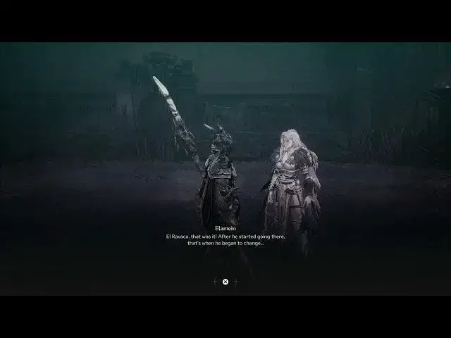 'Video thumbnail for The First Berserker: Khazan - Nadin Quarry Vieled Knives: Talk with Elamein After Killing Maluca'