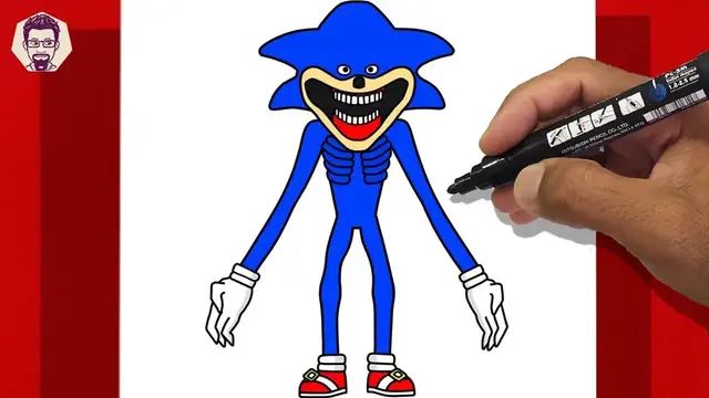 'Video thumbnail for How To Draw SONIC SHIN TAPES - The Hedgehog - Educational Tutorial #incrediboxsprunki'