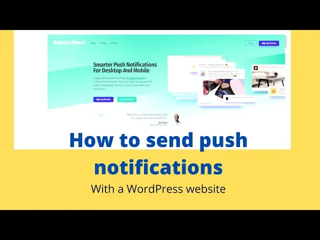 'Video thumbnail for How to send push notifications with a WordPress website. Beginner's guide'