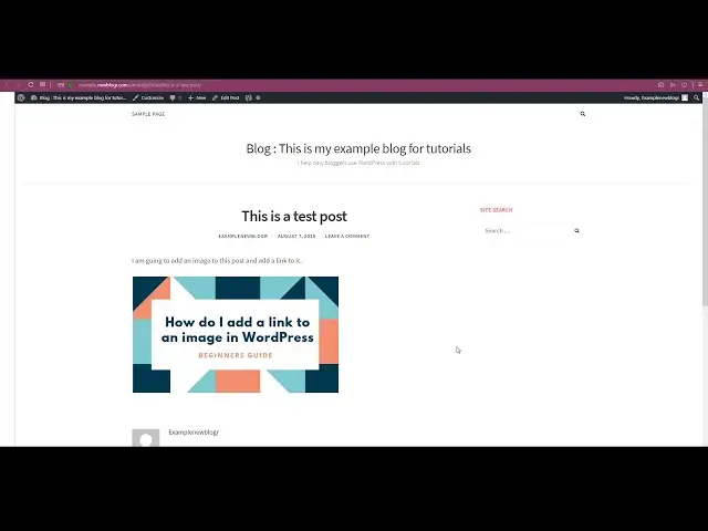 'Video thumbnail for How do I add a link to an image in WordPress?'