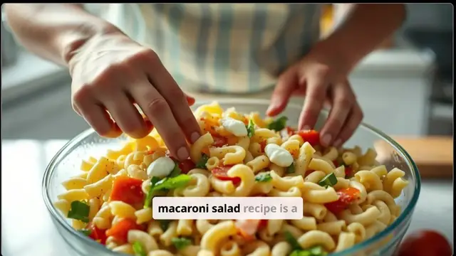 'Video thumbnail for Macaroni Salad Recipe'