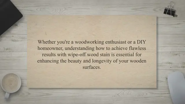 'Video thumbnail for What Happens If you don’t Wipe off Wood Stain: Wipe Excess Stain'