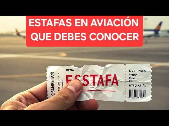 'Video thumbnail for PELIGRO ☣️ ESTAFAS en la AVIACIÓN que DEBES CONOCER 😱'
