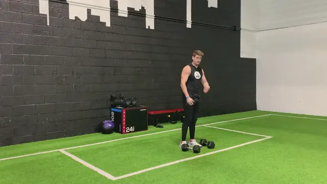 'Video thumbnail for Dumbbell Shrugs'