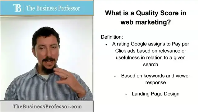 'Video thumbnail for Quality Score - Web Marketing'