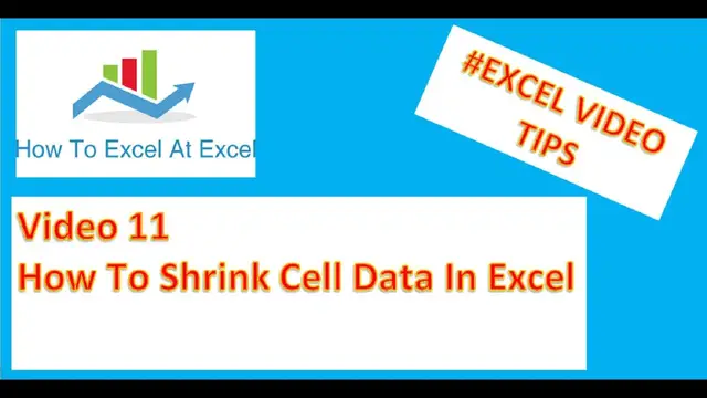 'Video thumbnail for Excel Tips: How To Shrink Cell Data In Excel'