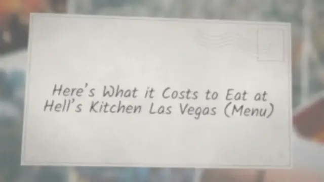 'Video thumbnail for Here’s What it Costs to Eat at Hell’s Kitchen Las Vegas (Menu)'