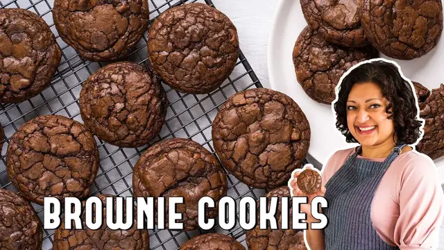 'Video thumbnail for Brownie Cookies (Brookies) // A Delicious + Chewy Chocolate Chip Recipe'