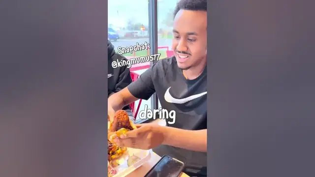 'Video thumbnail for Friends trying #daveshotchicken for the first time'
