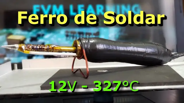 'Video thumbnail for Como fazer um Ferro de Solda 12V 327° 😲😲 Caseiro!!!'