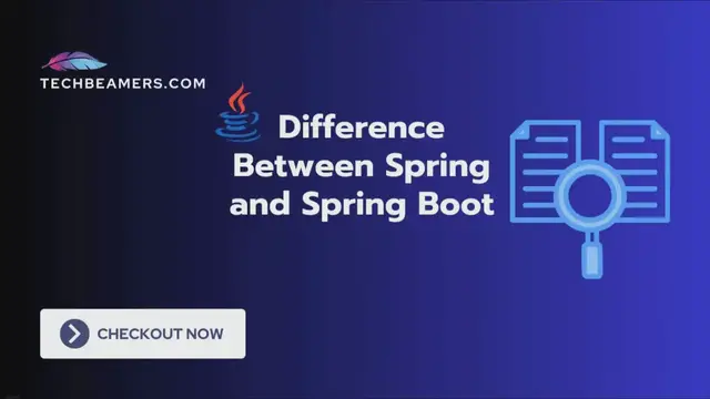 'Video thumbnail for Difference Between Spring and Spring Boot'