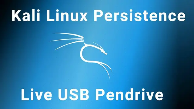 'Video thumbnail for Create persistent Kali Linux live USB Pendrive | 2022'