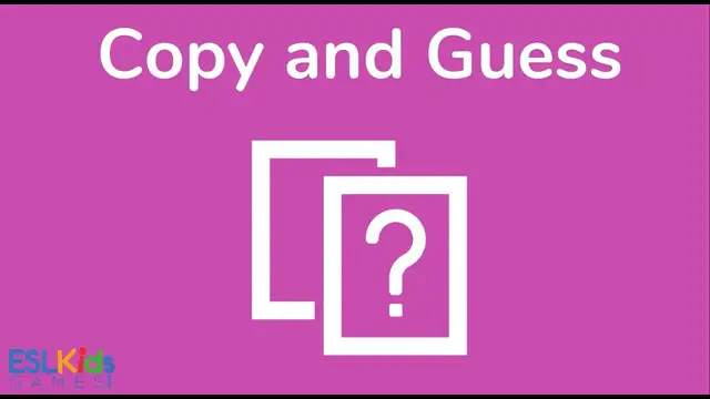 'Video thumbnail for ESL Phrasal Verb Game: Copy and Guess'