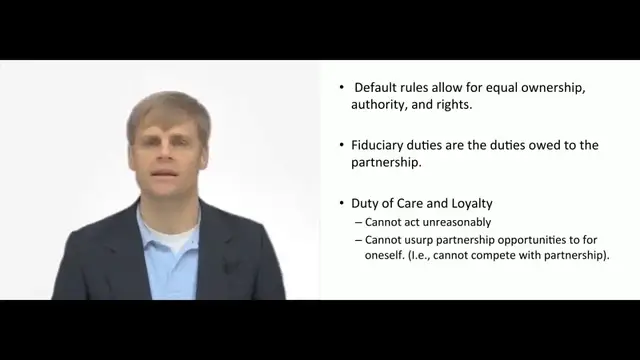 'Video thumbnail for Duties within a Partnership'