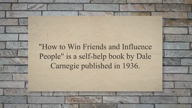 'Video thumbnail for How to Win Friends and Influence People by Dale Carnegie'