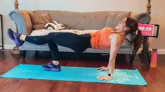 'Video thumbnail for Abs, Thighs & Glutes: On the Mat- Low Impact, No Equipment Workout: 15-Minutes - Fast Workout'