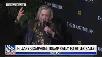 'Video thumbnail for Hillary Clinton Compares Trump Rallies to Hitler Rallies'