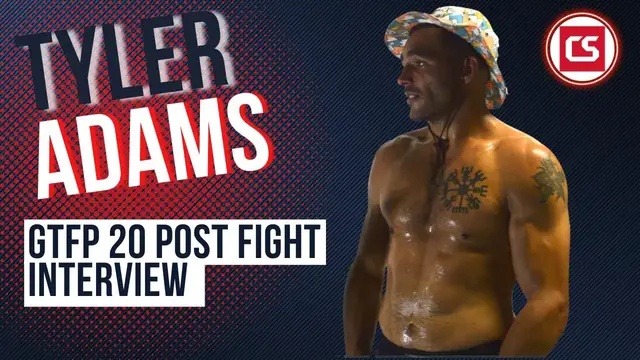 'Video thumbnail for Tyler Adams: Golden Ticket Fight Promotions 20 Post-Fight Interview - Combat Sports UK'