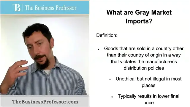 'Video thumbnail for Gray Market Imports - Marketing'