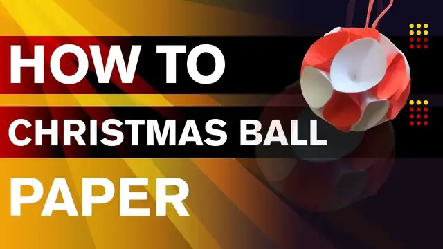 'Video thumbnail for Paper Honeycomb Ball for Christmas Decoration | How to make Christmas balls | DIY Christmas Balls'