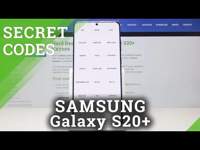 'Video thumbnail for Secret Codes SAMSUNG Galaxy S20+ | Hidden Menu & Service Mode of Galaxy S20+'