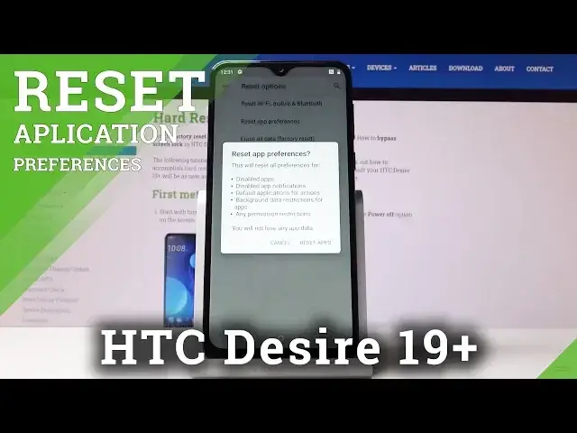 'Video thumbnail for How to Reset App Preferences in HTC Desire 19+ - Restore App Settings'