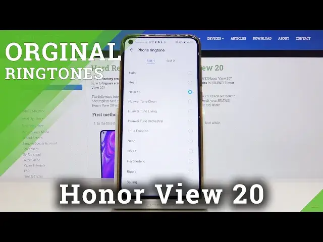 'Video thumbnail for How to Change Ringtone in Honor View 20 – Ringtone List'