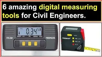 'Video thumbnail for 6 amazing digital measuring tools for Civil Engineers./Digital tools used in civil construction.'