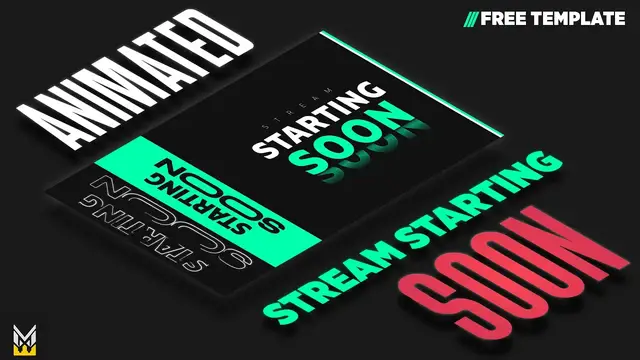 'Video thumbnail for Free Animated CLEAN Stream Starting Soon Screen | Ready to use file | twitch / youtube'