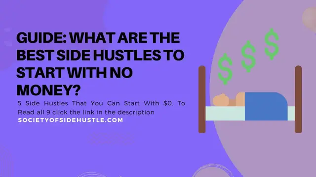 'Video thumbnail for 5 Side Hustle You Can Do With No Money'