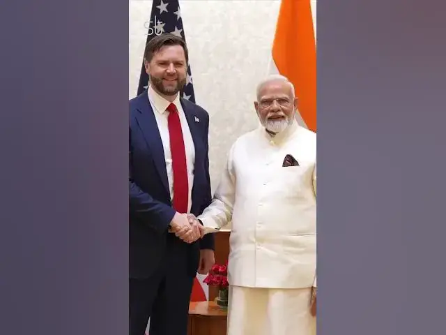 'Video thumbnail for US Vice President JD Vance Meets PM Modi to Boost US-India Trade and Strategic Ties'