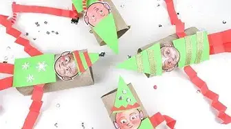 'Video thumbnail for How to Make an Elf on the Shelf out of Paper: Easy Christmas Elf Craft for Kids'
