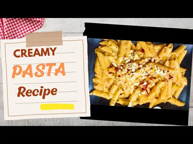 'Video thumbnail for Creamy Pasta Recipe'