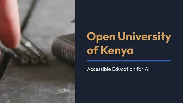 'Video thumbnail for OUK - First Open University of Kenya Courses Offered and Application'