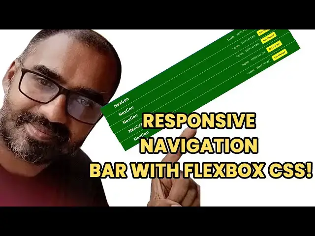 'Video thumbnail for CREATE a Responsive Navigation Bar with FlexBox CSS!'