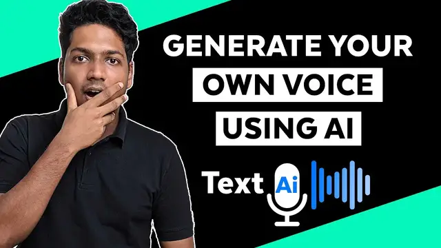 'Video thumbnail for How to Generate Your Own Voice - Text to Speech'