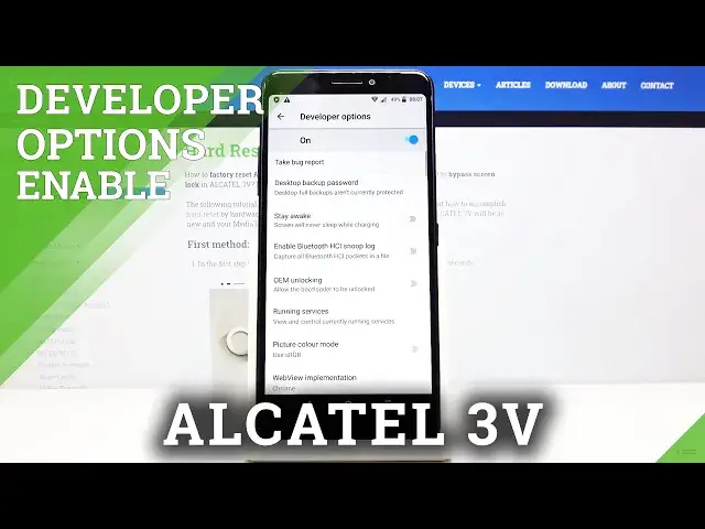 'Video thumbnail for How to Activate Developer Options on ALCATEL 3V – Advanced Developer Menu'