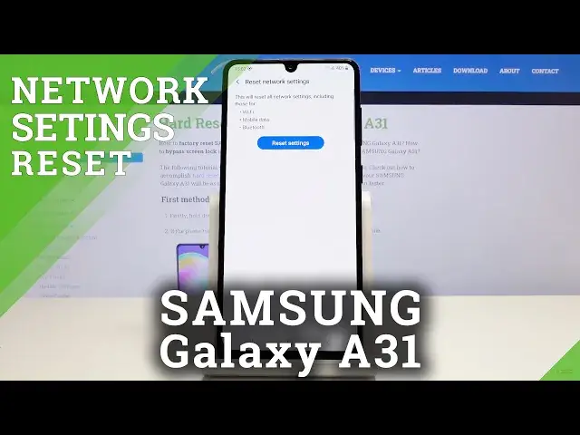 'Video thumbnail for How to Reset Network Settings in SAMSUNG Galaxy A31 – Factory Network Settings'
