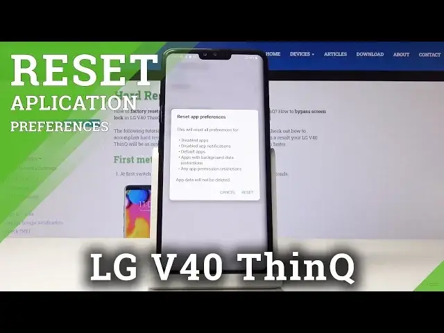 'Video thumbnail for How to Reset App Settings in LG V40 ThinQ'