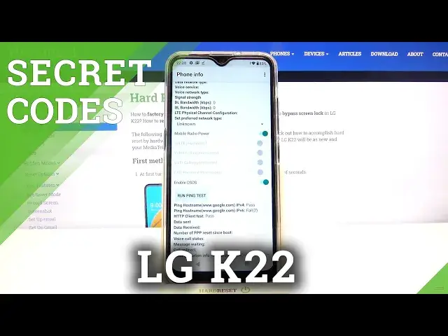 'Video thumbnail for Secret Codes for LG K22 – IMEI Status / Testing Menu  / Hidden Mode'