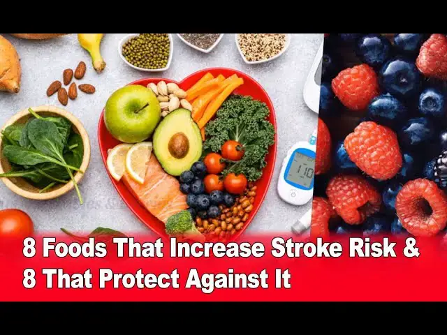 'Video thumbnail for 8 Foods That Increase Stroke Risk & 8 That Protect Against It 🥦🚫🍔 | Eat Smart for a Healthier Life'