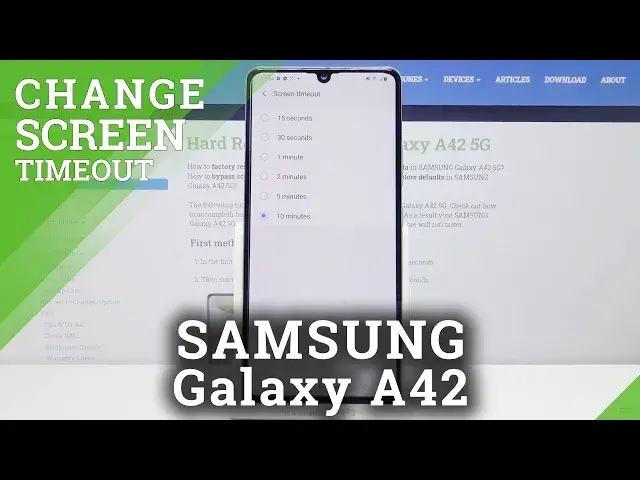 'Video thumbnail for How to Set Up Sleep Time of Screen in Samsung Galaxy A42 – Change Screen Timeout'