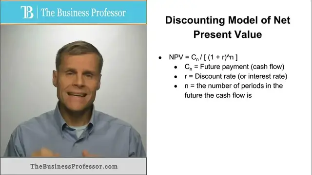 'Video thumbnail for Discounting Model of Net Present Value'