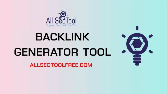 'Video thumbnail for Free Backlink Generator Tool For All SEO Tool Free'