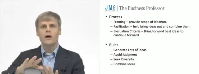 'Video thumbnail for Overview of Brainstorming in Entrepreneurship'