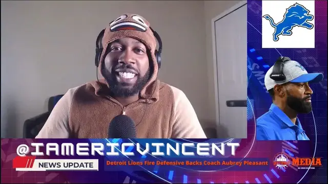 'Video thumbnail for Detroit Lions Fire Defensive Backs Coach Aubrey Pleasant'
